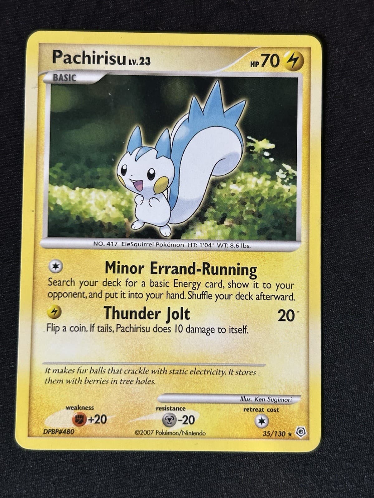Pachirisu 35/130 Rare Diamond & Pearl Pokemon