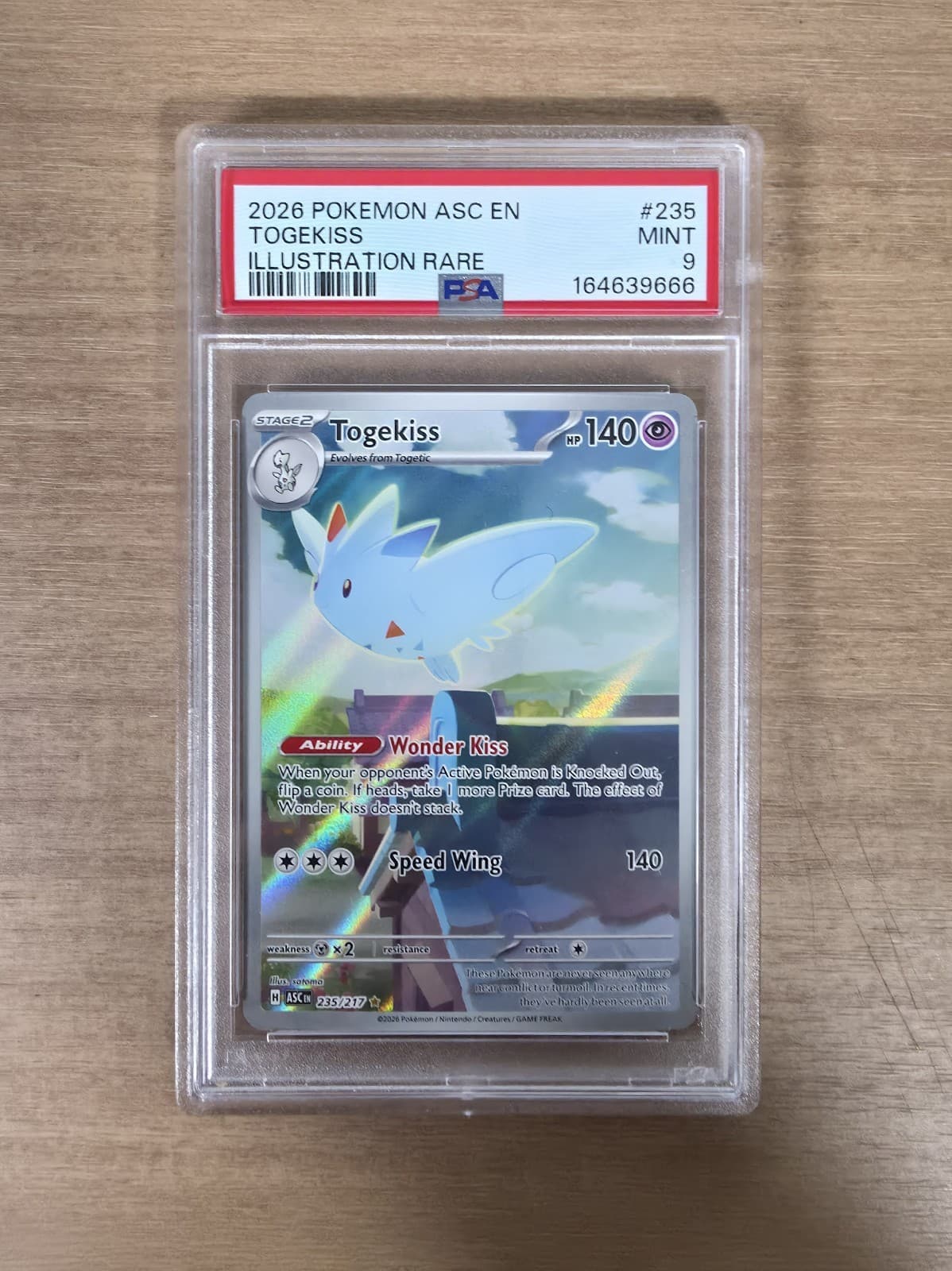 Togekiss 235/217 Me: Ascended Heroes Holo PSA 9