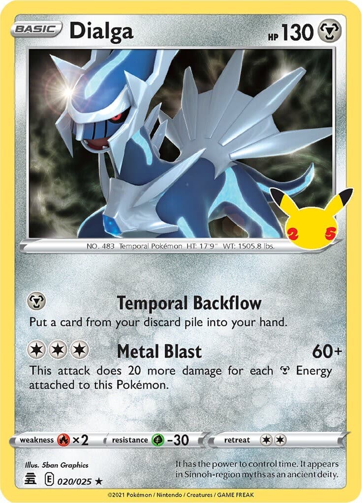 Pokemon TCG 25th Anniversary Celebrations - 20/25 Dialga