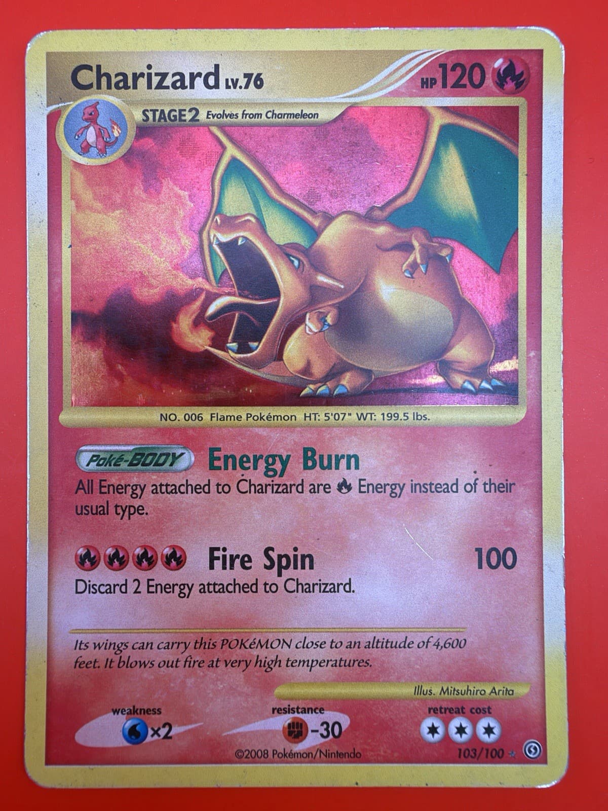 Charizard 103/100 Stormfront Holo