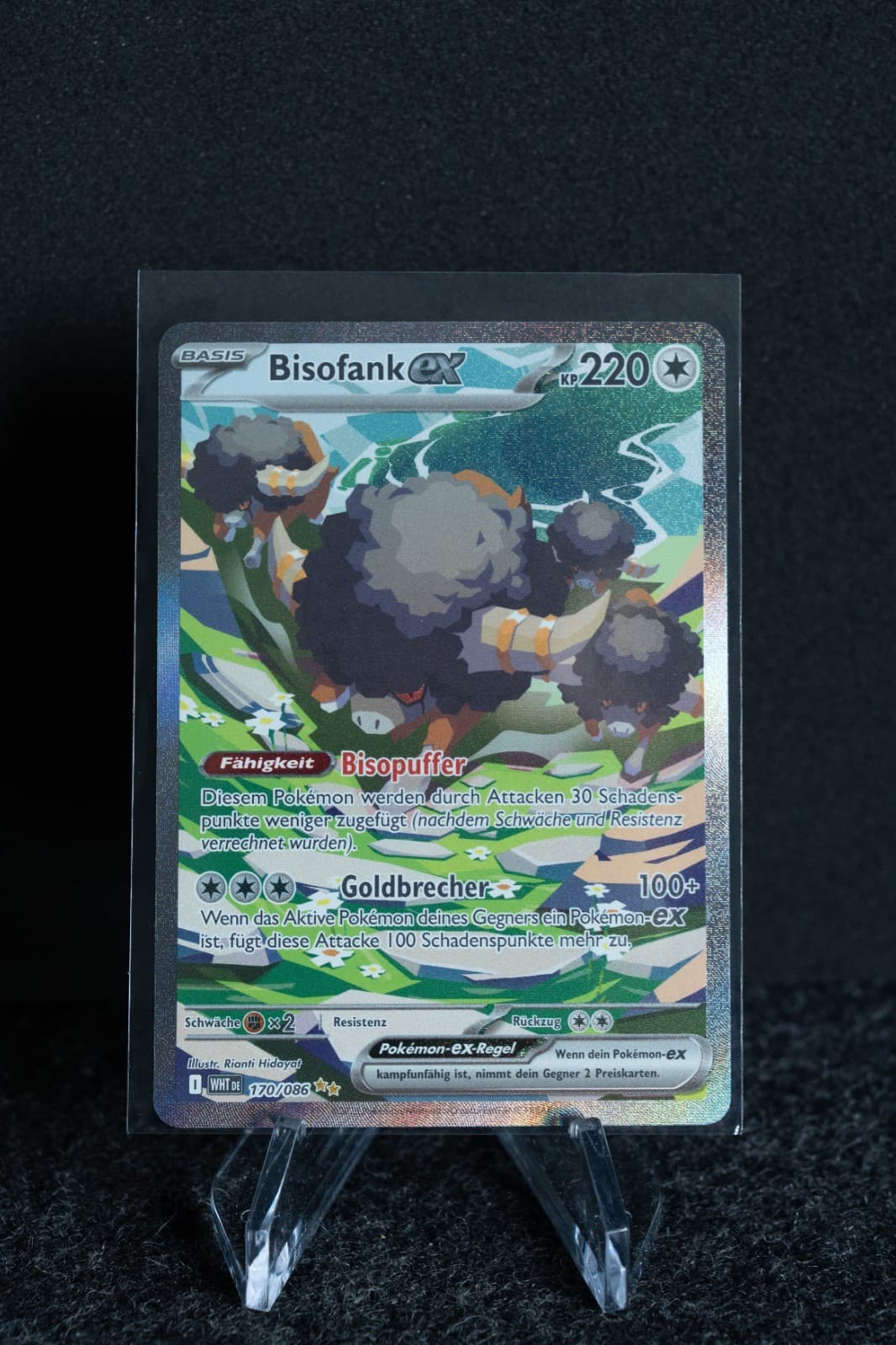 Bisofank-ex 170/086 Special Illustration Rare Weiße Flammen Pokemon Deutsch