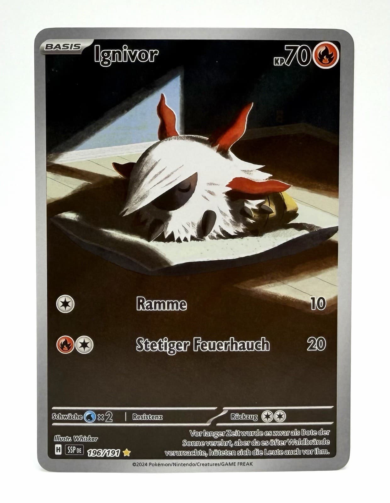 Pokémon | Ignivor | Holo | Illustration Rare | 196/191 | Stürmische Funken | NM