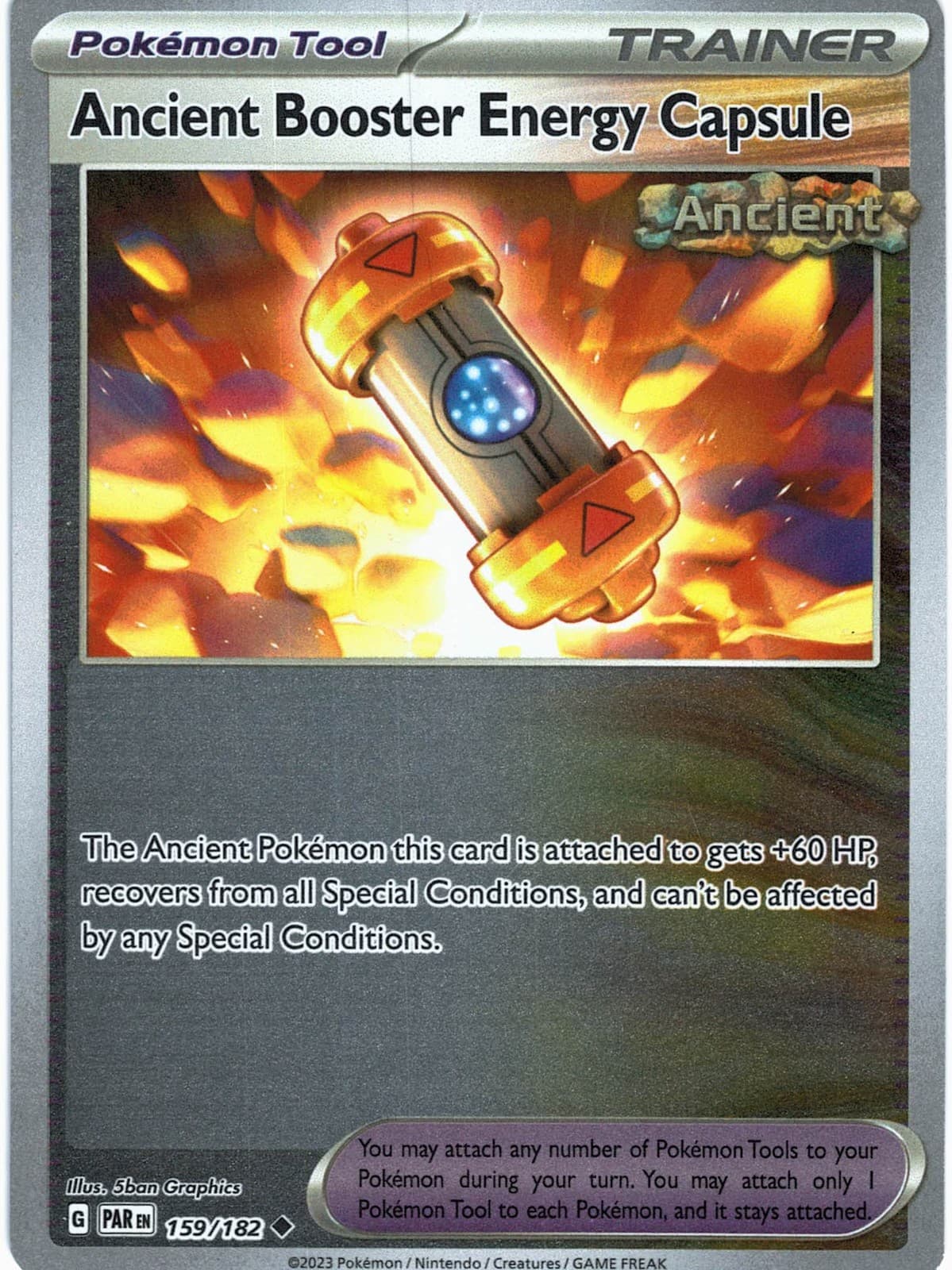 Ancient Booster Energy Capsule 159/182 Uncommon SV04: Paradox Rift Pokemon NM