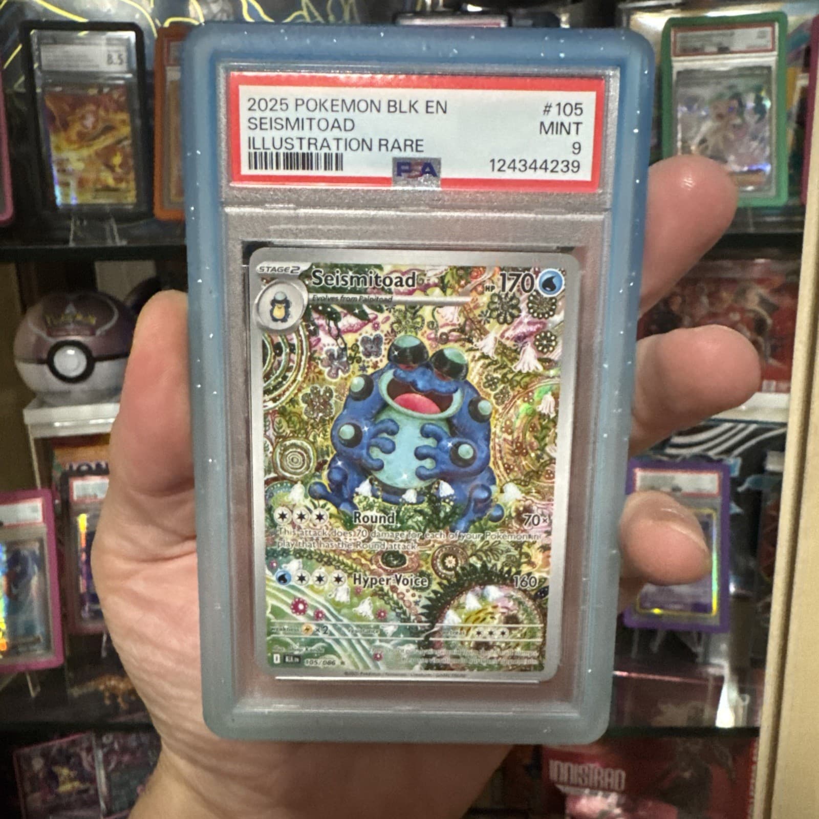 Pokémon Black Bolt Seismitoad 105 PSA 9