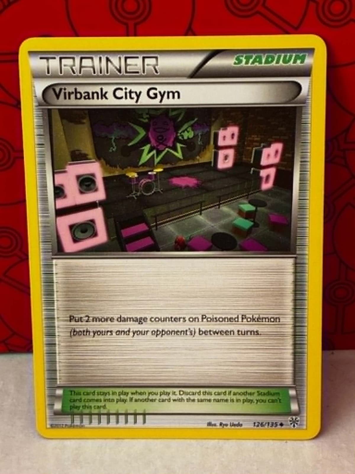 Pokemon Virbank City Gym 126/135 Plasma Storm Uncommon Stadium LP English