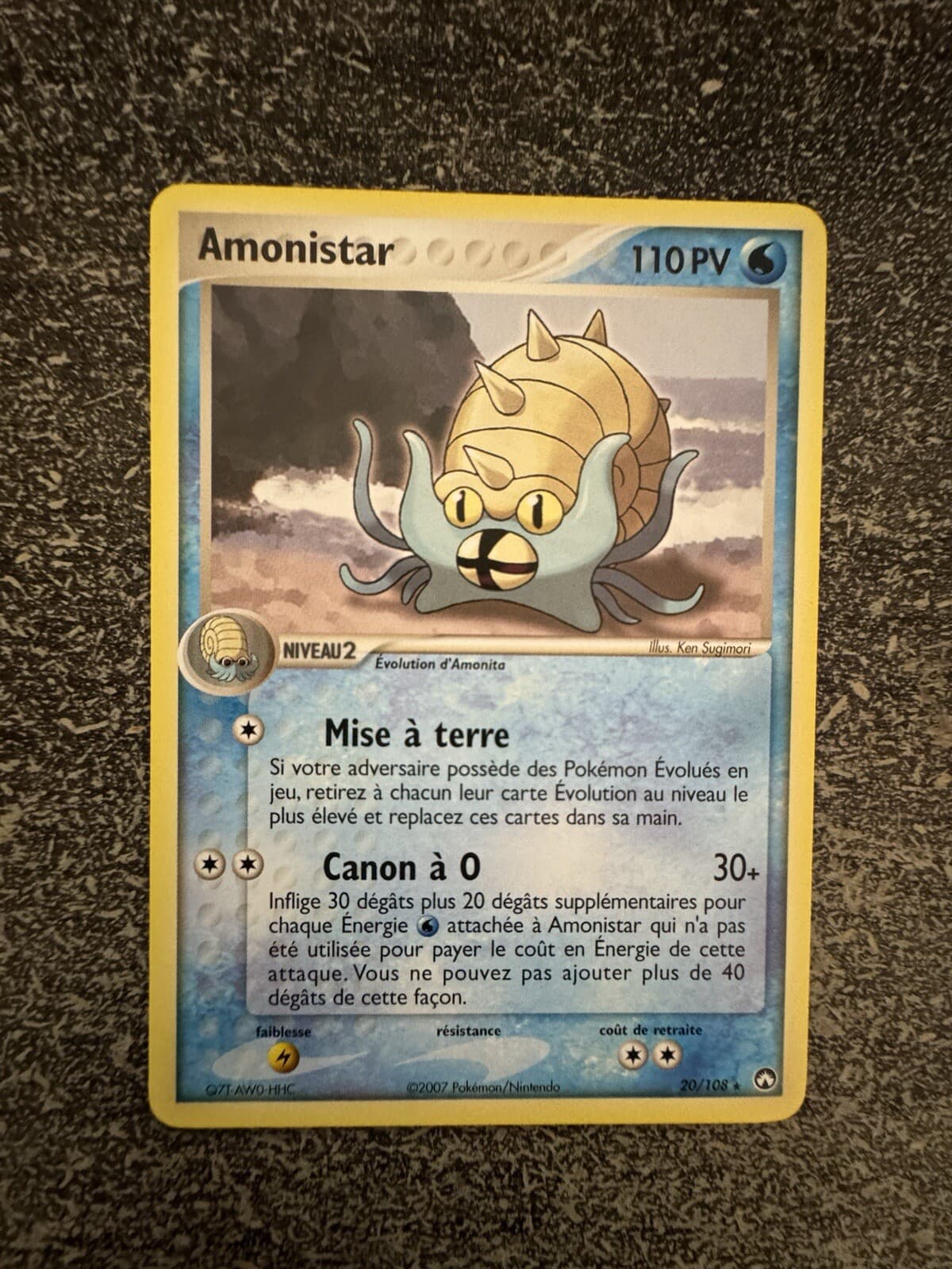 AMONISTAR RARE - POKÉMON 20/108 EX GARDIENS DU POUVOIR FR