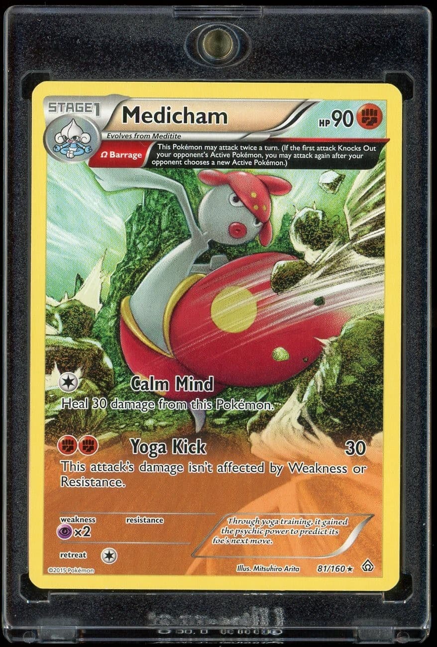 2015 Pokemon TCG XY Primal Clash Medicham Rare #81/160