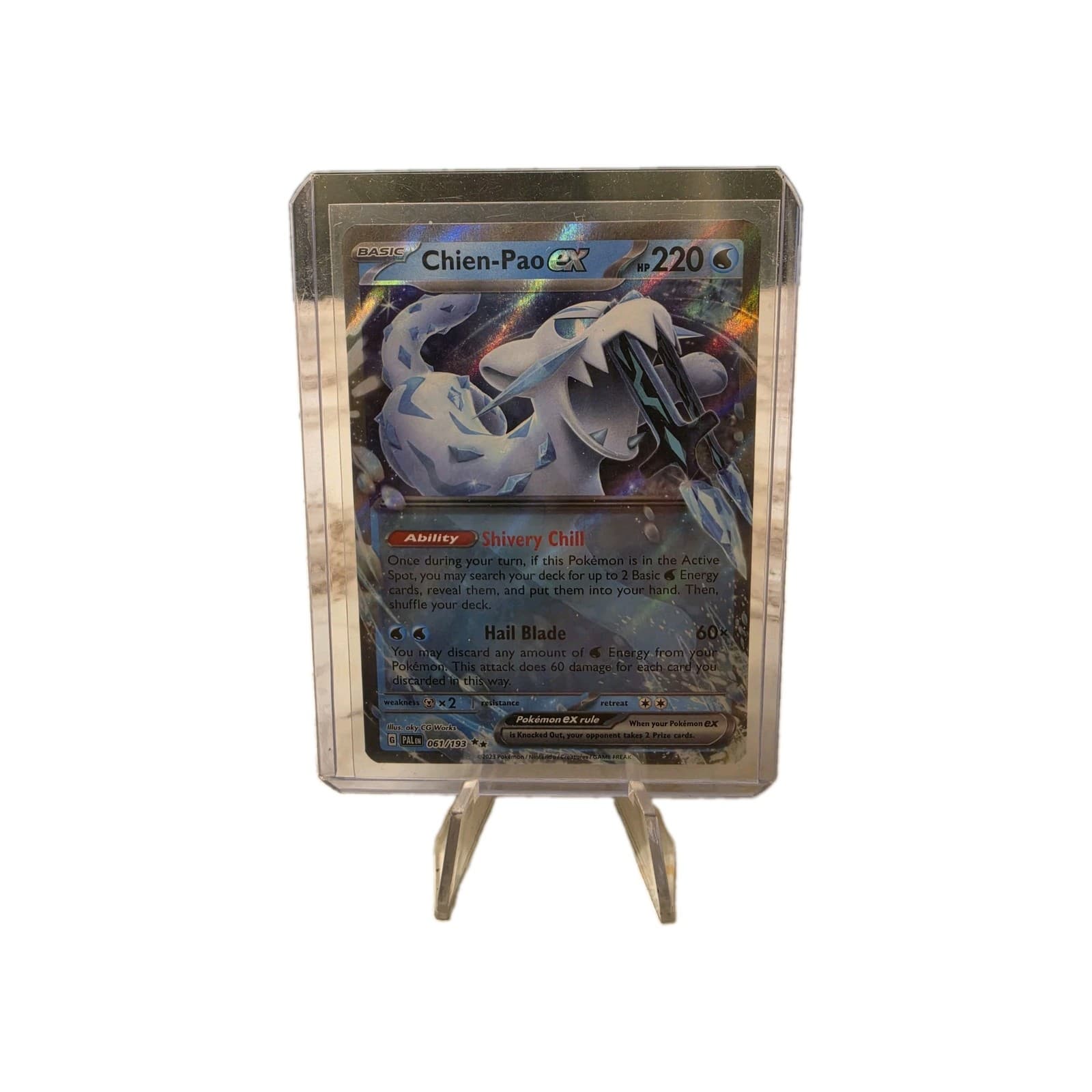 Pokémon Chien-Pao ex 061/193 Double Rare Paldea Evolved PAL English