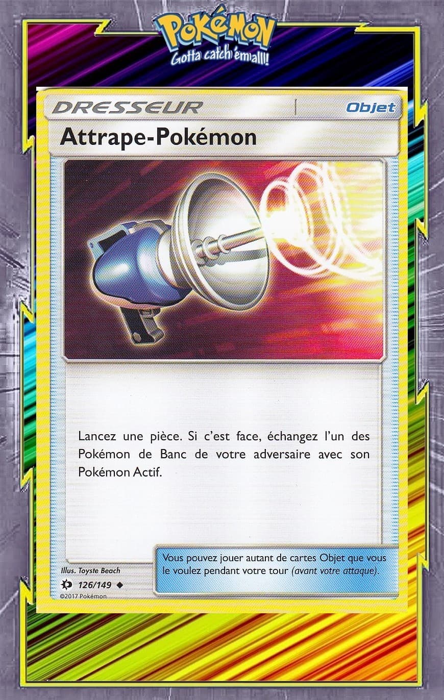 Attrape-Pokémon - SL1:Soleil et Lune - 126/149 - Carte Pokemon Neuve Française