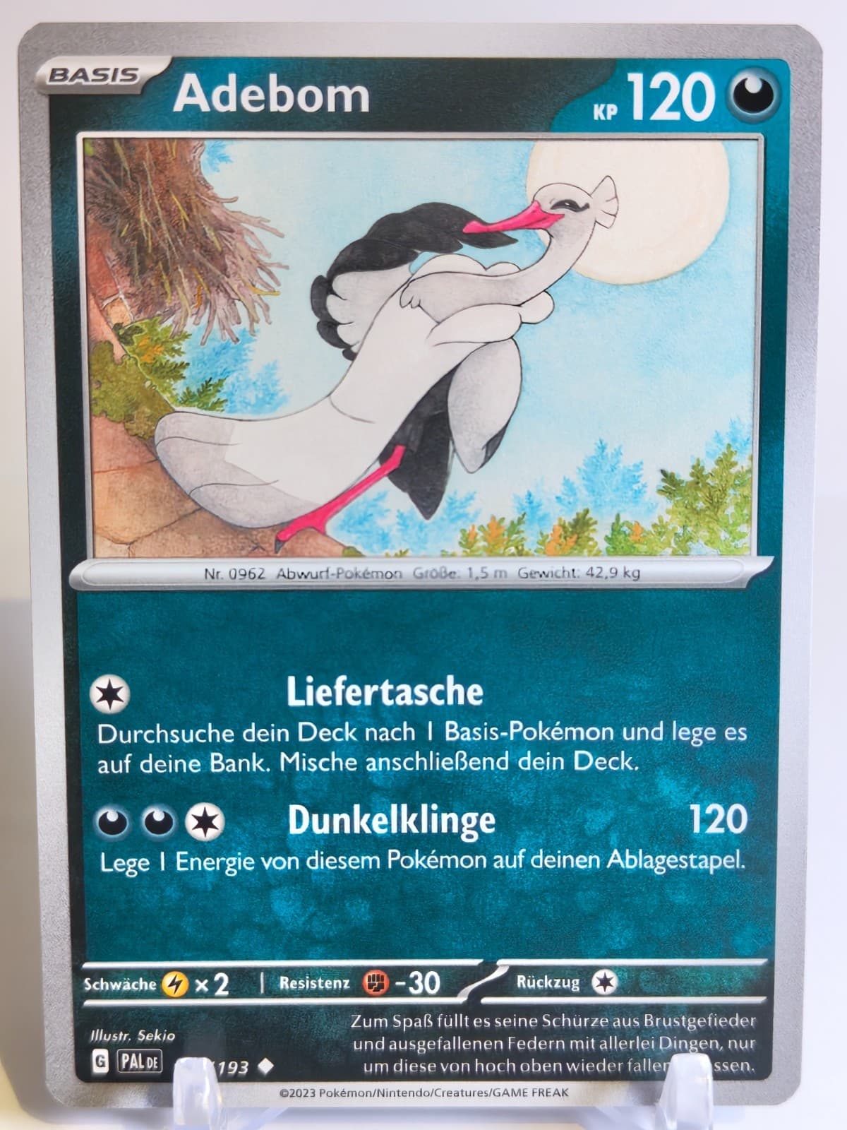 Adebom 147/193 - Deutsch - Entwicklungen in Paldea PAL - Pokemon Karte NM