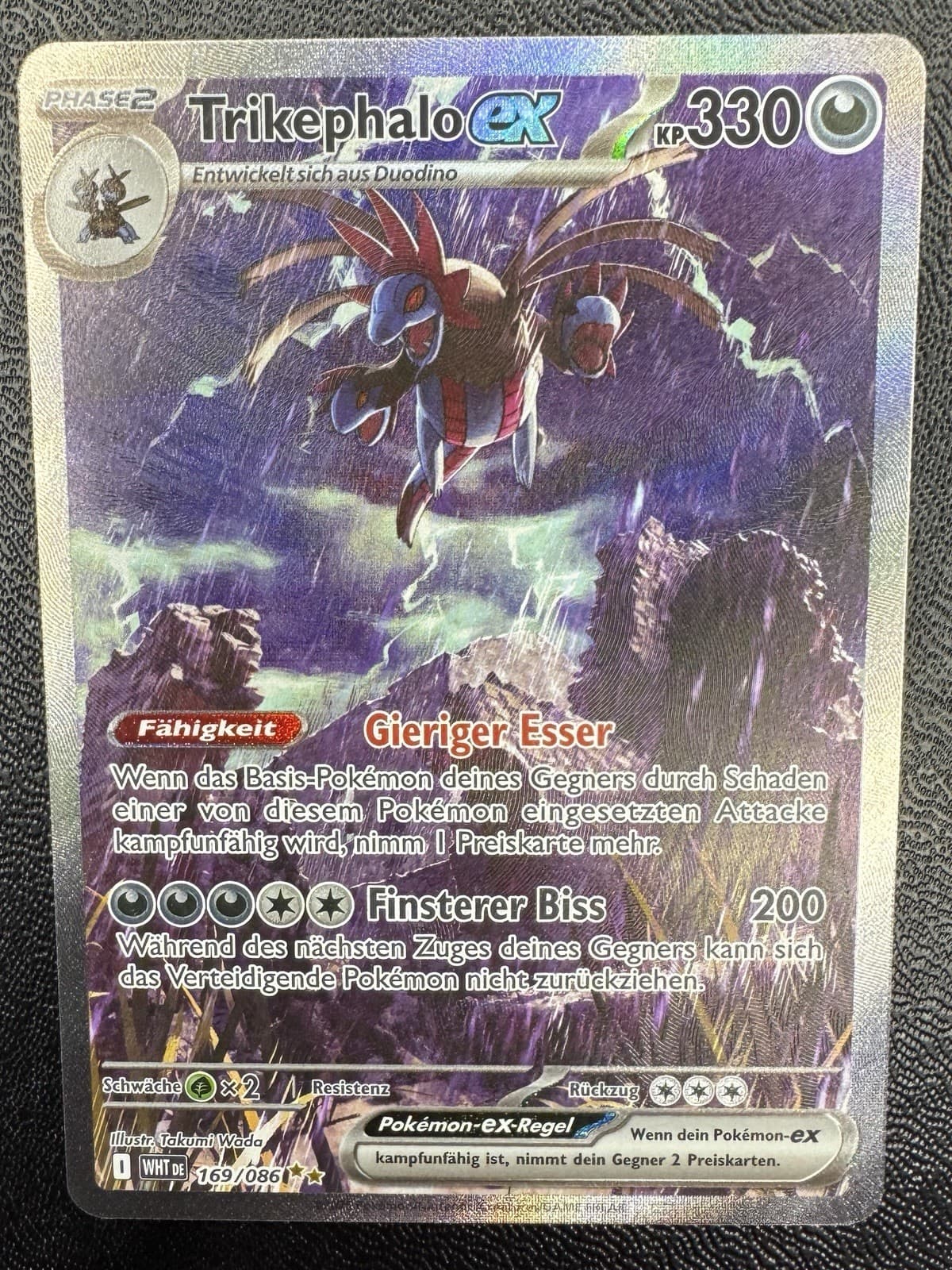 Pokémon Trikephalo Ex 169 / 086 Weiße Flammen Deutsch Near Mint Boosterfrisch