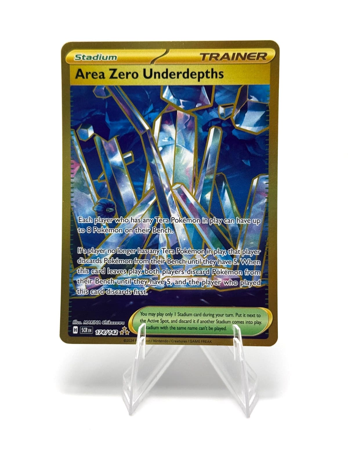 Pokemon Area Zero Underdepths Hyper Rare Scarlet & Violet Stellar Crown 174/142