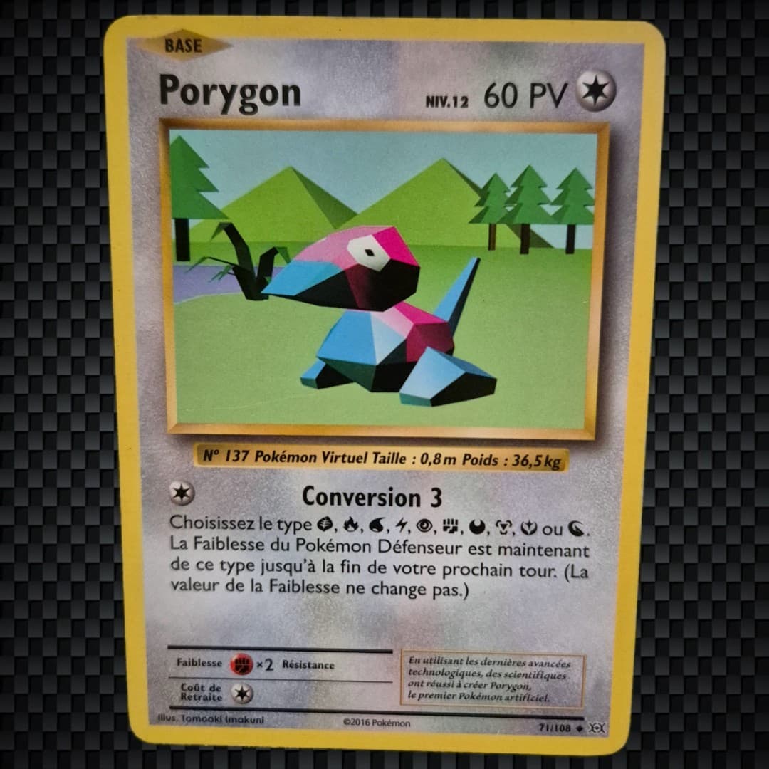 Cartes Pokémon : PORYGON 71/108 - Évolutions - FR 🇨🇵