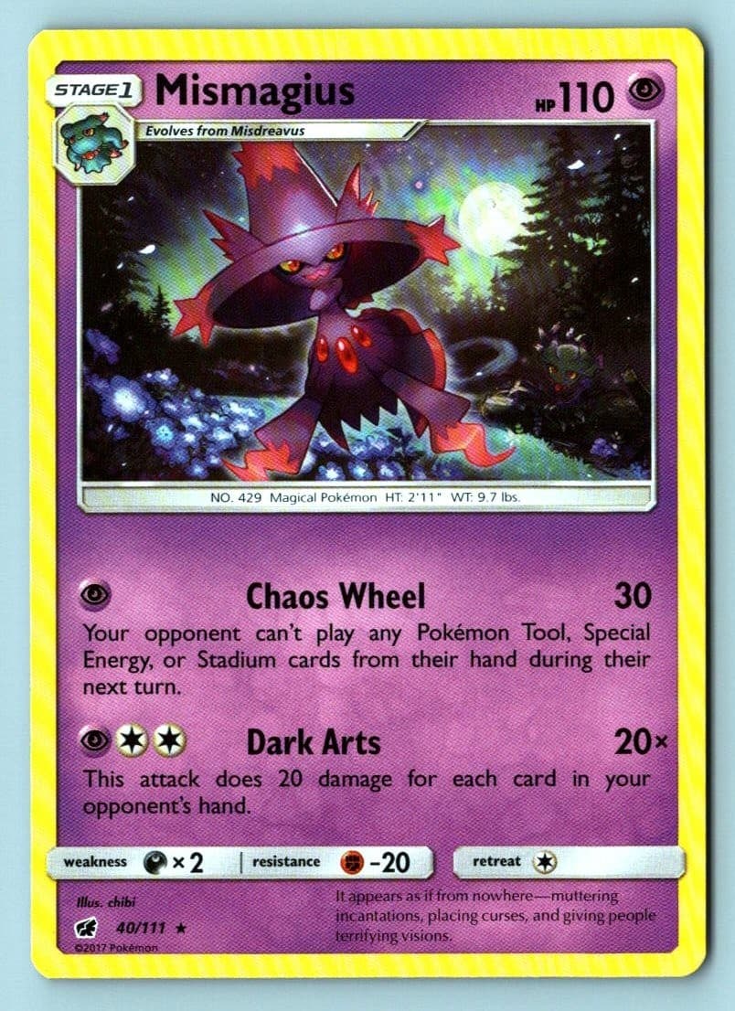Mismagius 40/111 Crimson Invasion Pokemon NM