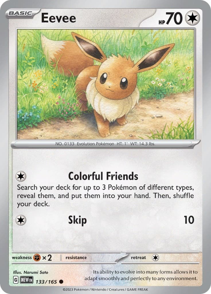 Eevee 133/165 SV: Scarlet & Violet 151