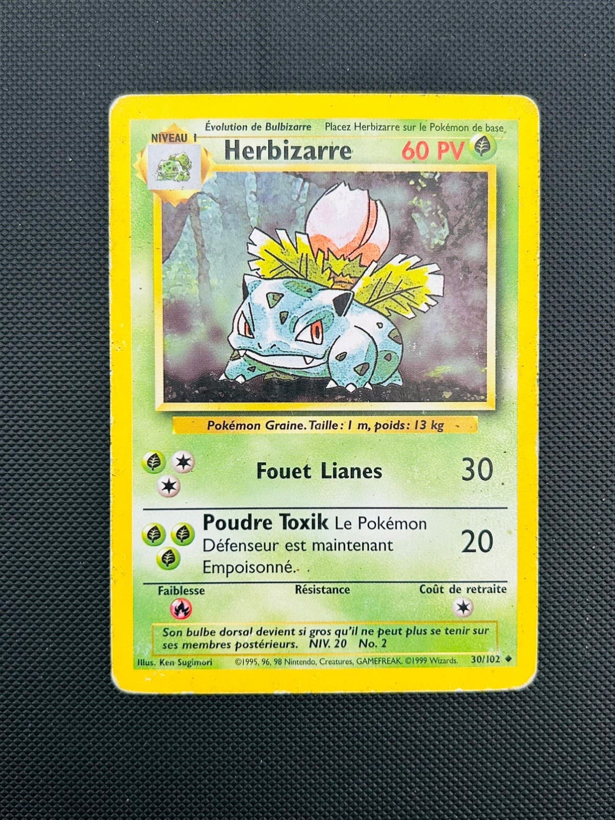 Carte Pokemon Herbizarre 30/102 ED2 Set De Base Edition 2 Wizards