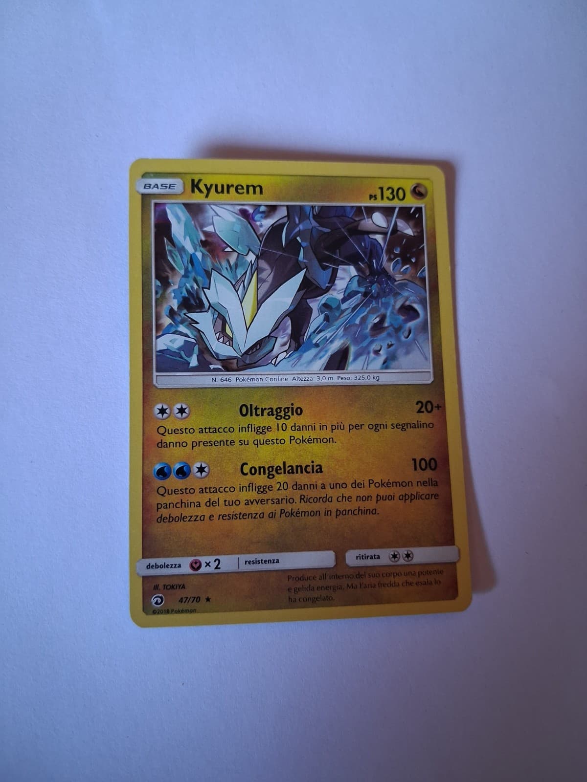 KYUREM 47/70  Rara Holo Foil  Trionfo dei Draghi SM75 ITA POKEMON