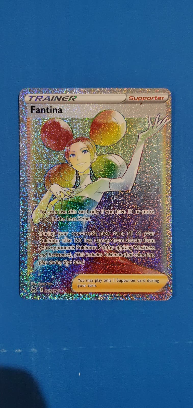 Fantina Secret Rare Full Art Holo Pokémon TCG Swsh11: Lost Origin 206/196