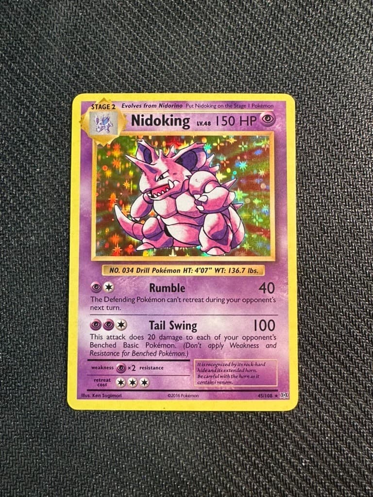 Nidoking 45/108 Pokémon Evolutions Holo
