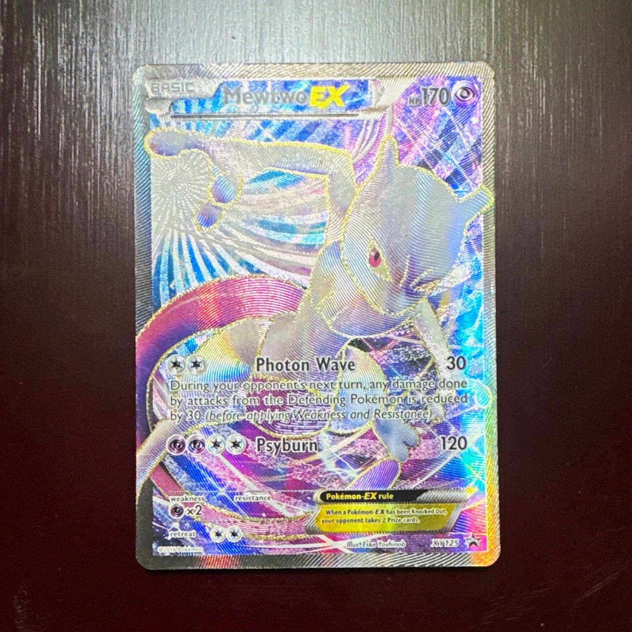 Mewtwo EX XY125 Black Star Promo Holo Psychic 170 HP Pokémon TCG English