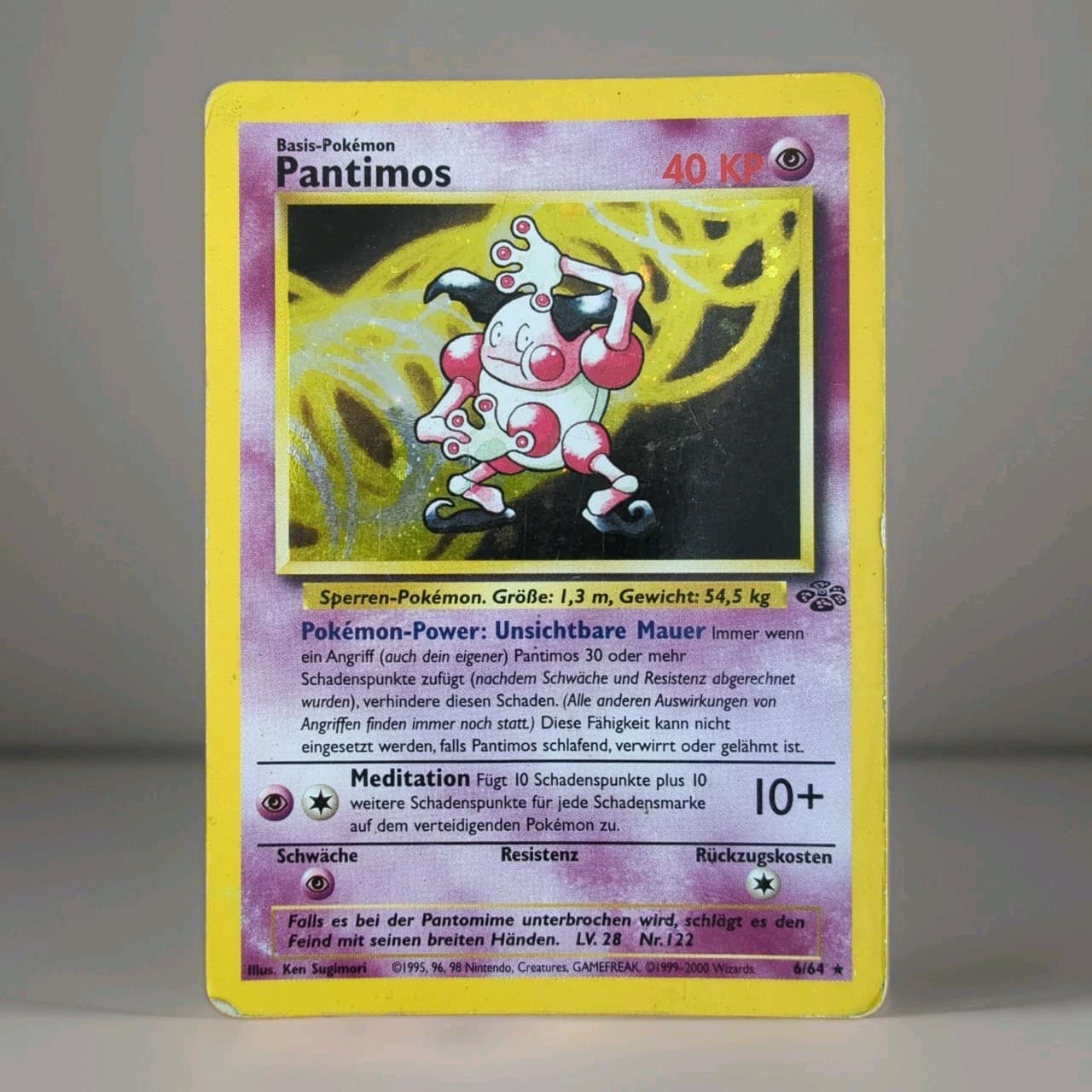 Pantimos Holo Pokemon Karte Deutsch 6/64 Dschungel