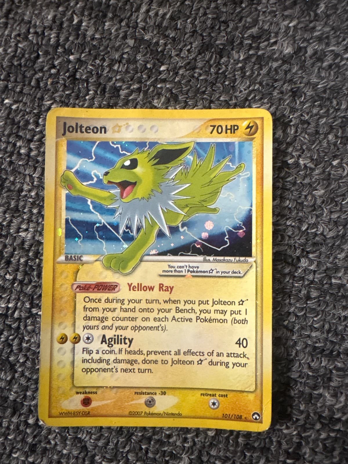 Jolteon Star 101/108 EX Power Keepers Holo