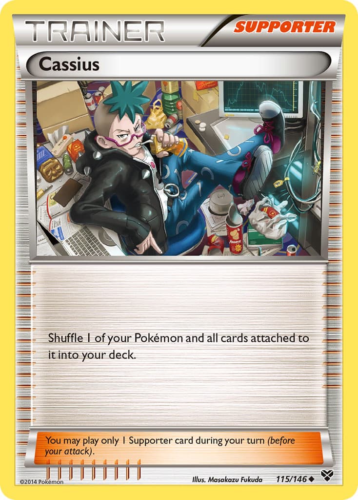 Cassius 115/146 Uncommon XY Base Set Pokemon Lightly Played