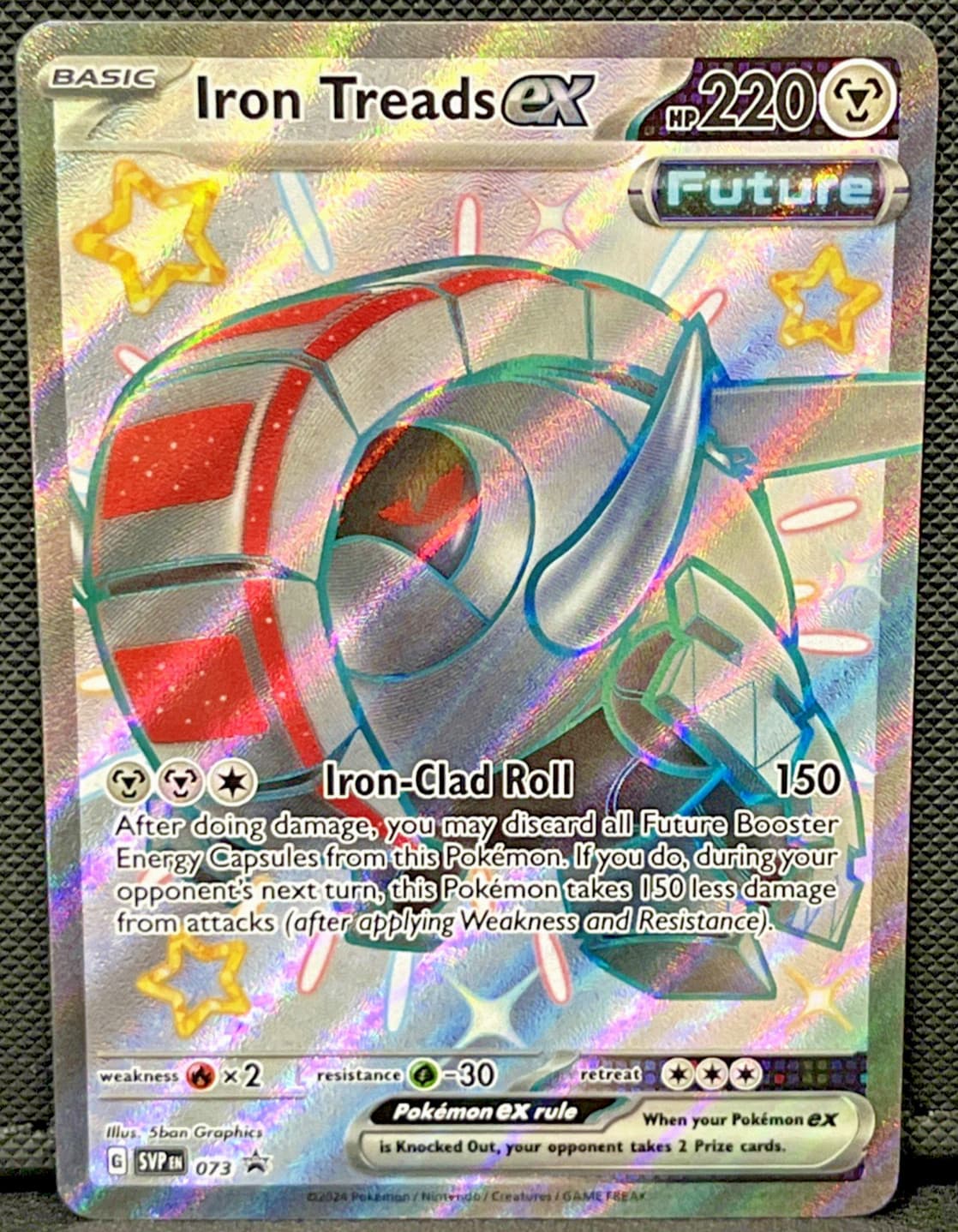 Iron Treads EX 73 Black Star Promo Rare Holo - Scarlet & Violet -NM- Pokemon TCG