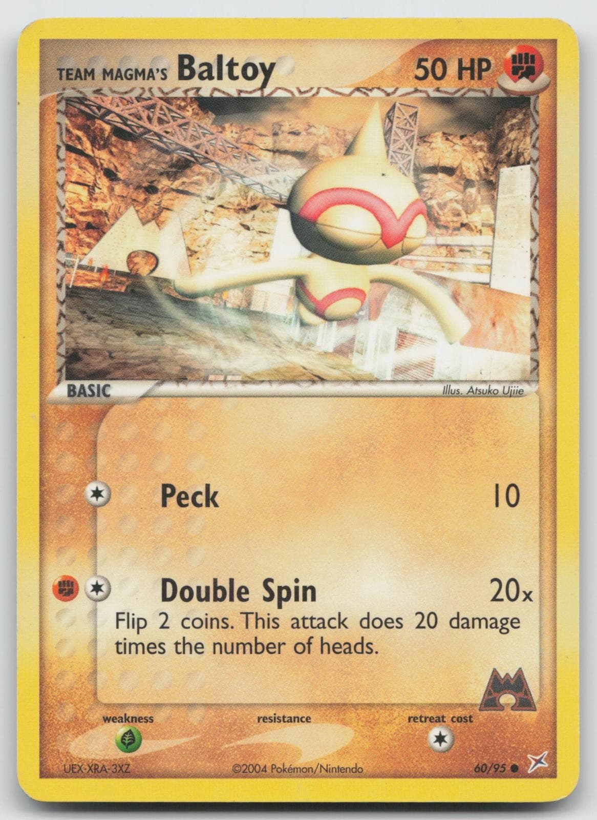 Team Magma's Baltoy 60/95 Common Team Magma vs Team Aqua Pokemon Lightly Played