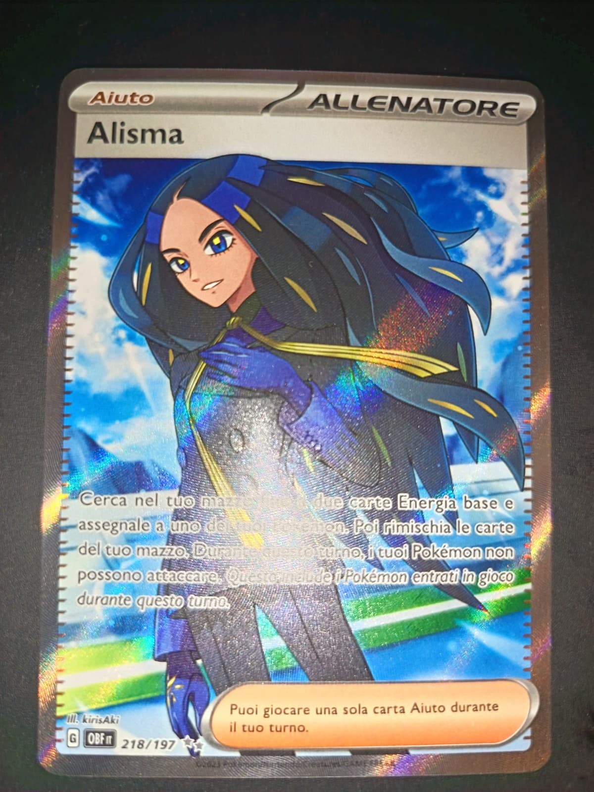 💫carta Pokemon Alisma Set ossidiana infuocata 218/197 ita nm