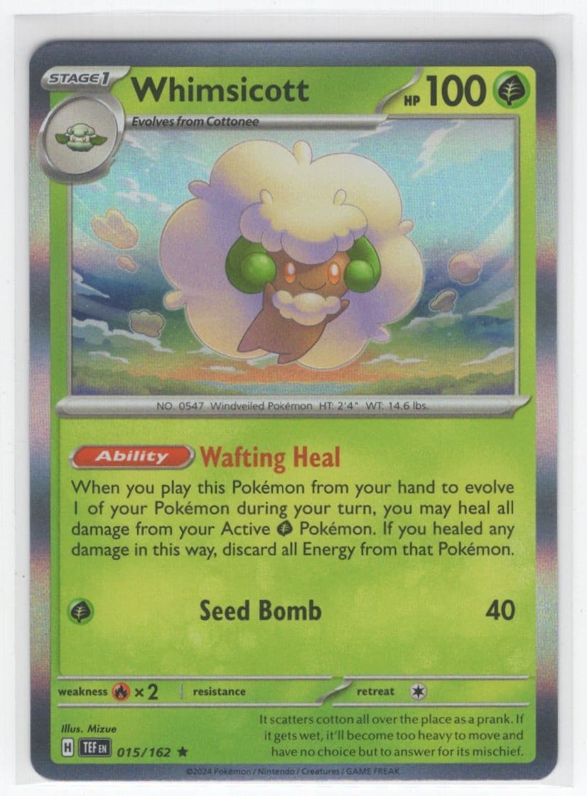 #15 2024 Temporal Forces Whimsicott Holo