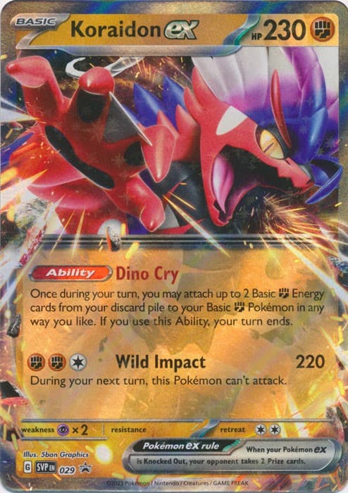 Holo Koraidon ex 029 Promo SV: Scarlet & Violet Promo Cards