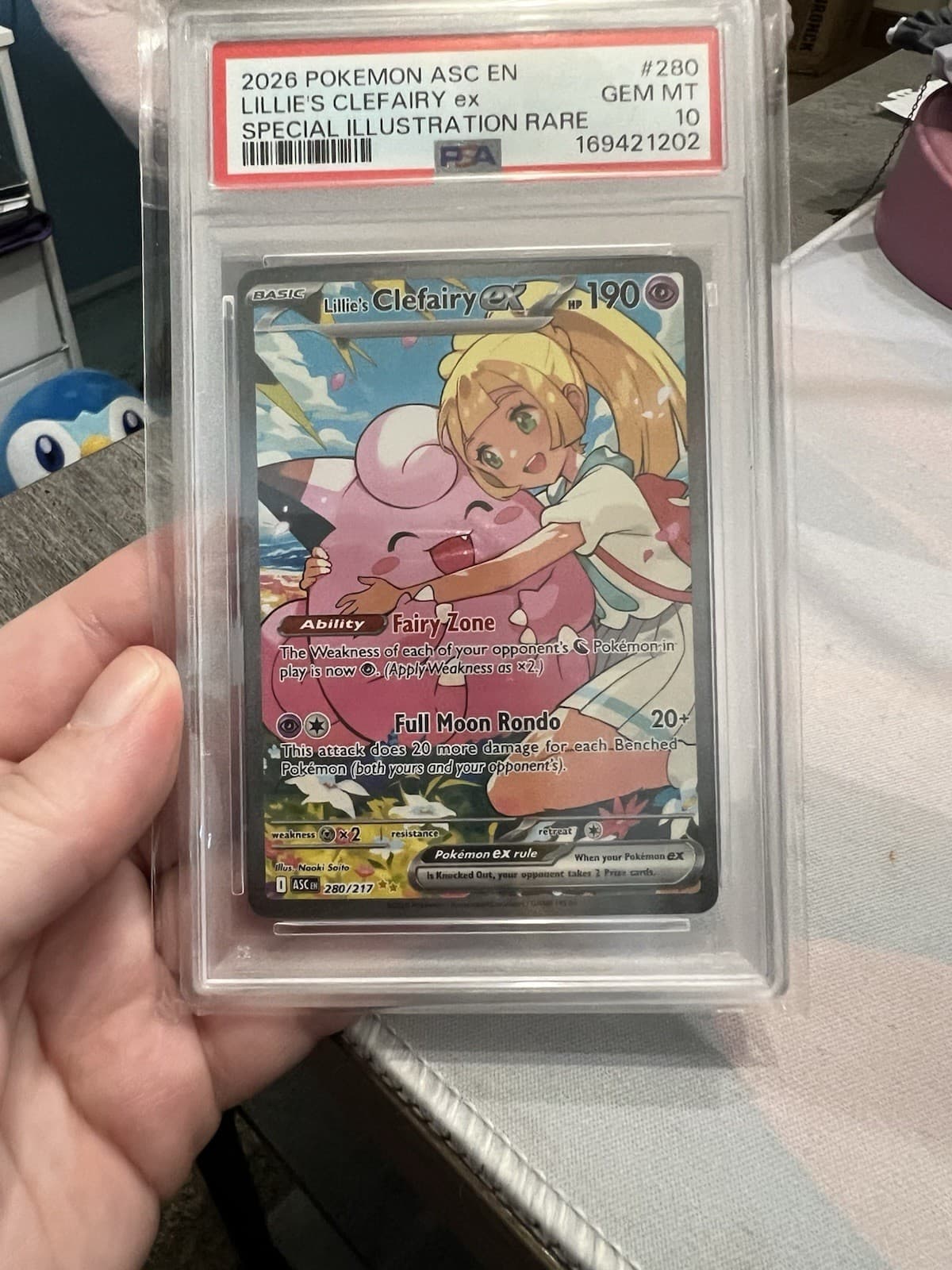2026 POKEMON ASC SPECIAL ILLUSTRATION RARE #280 LILLIE'S CLEFAIRY EX PSA 10
