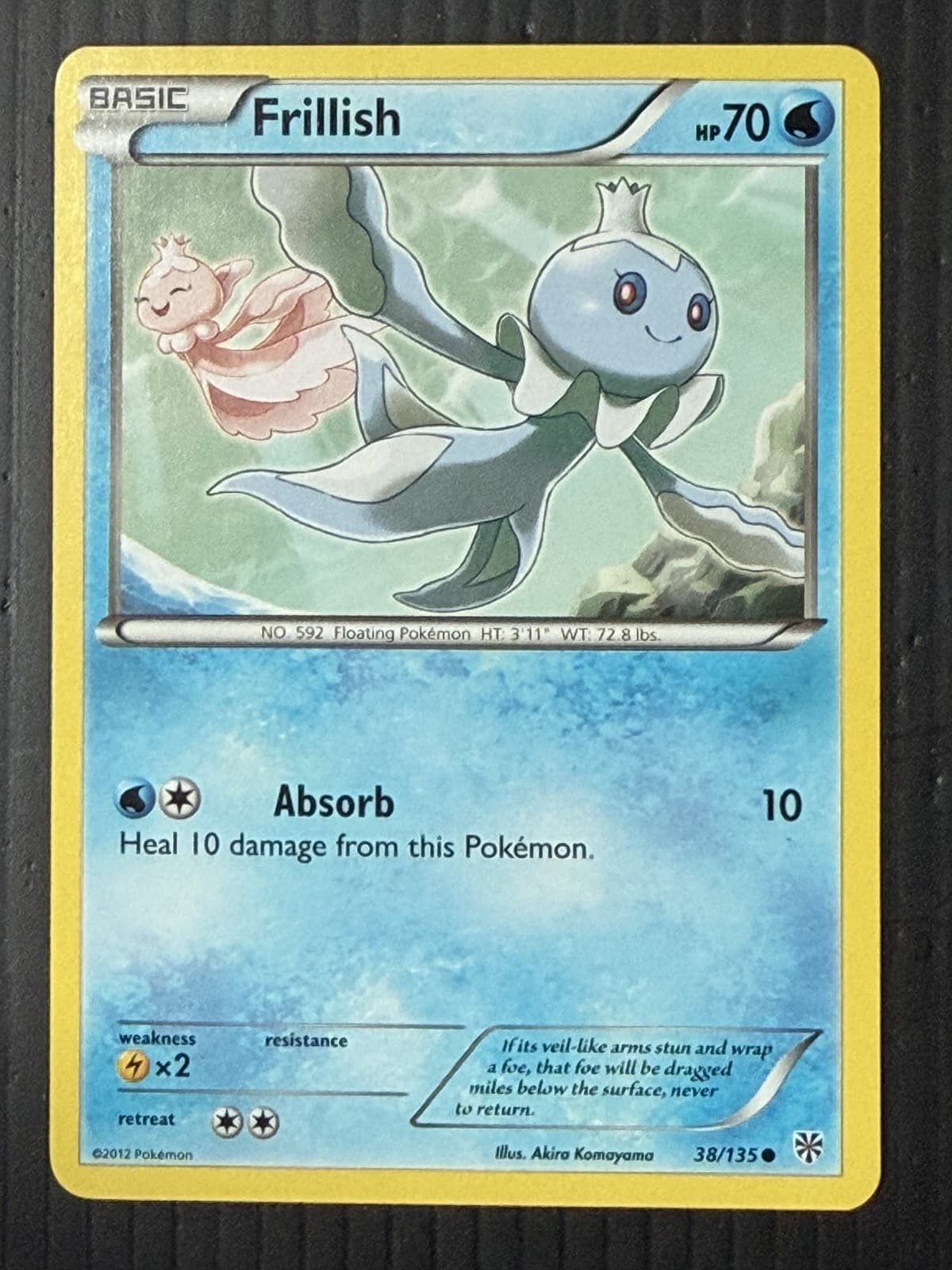 Frillish 38/135 Common Plasma Storm Pokemon Lightly Played