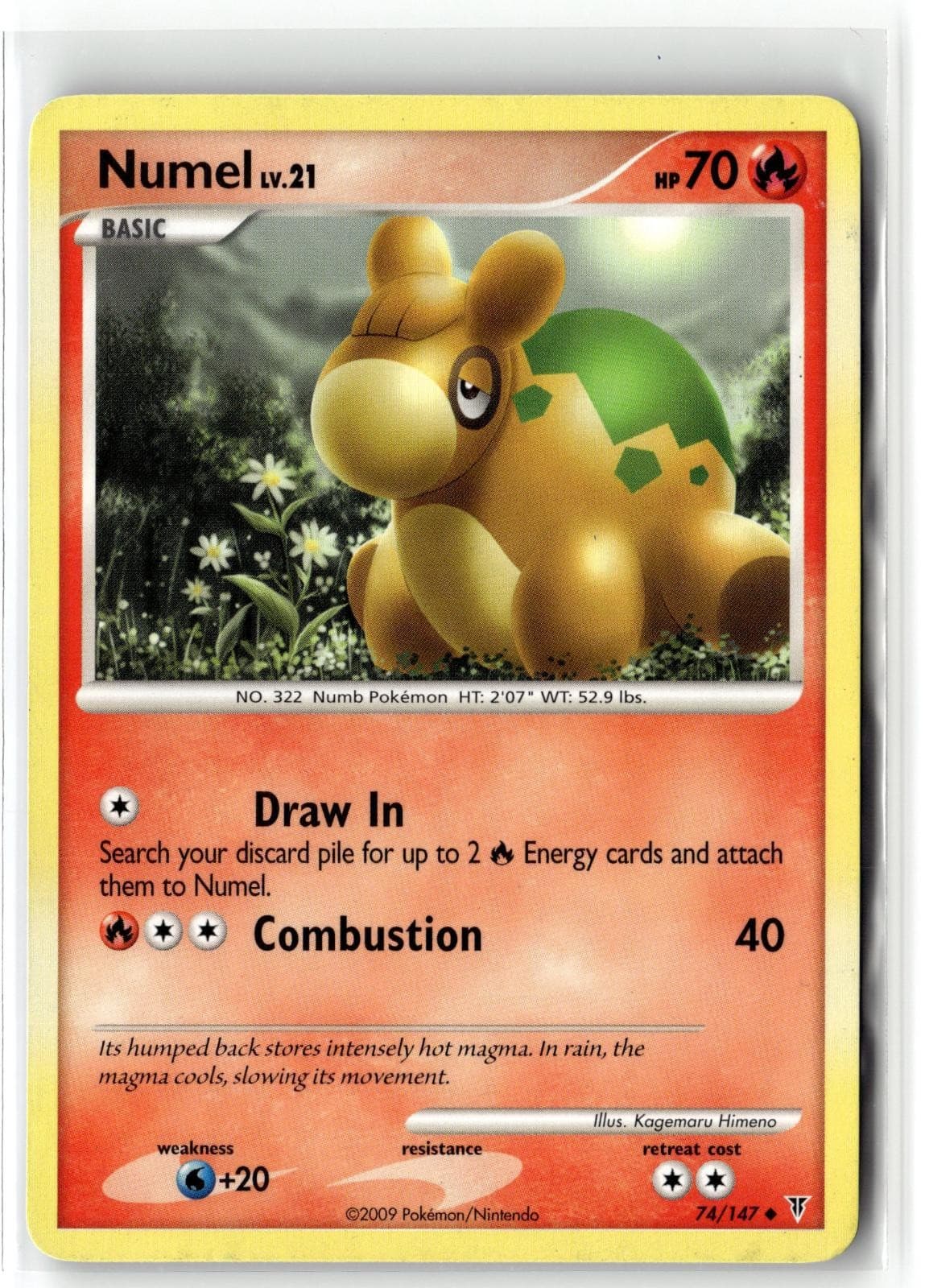 2009 POKEMON SUPREME VICTORS NUMEL 74/147 UC MP + FREE GIFT