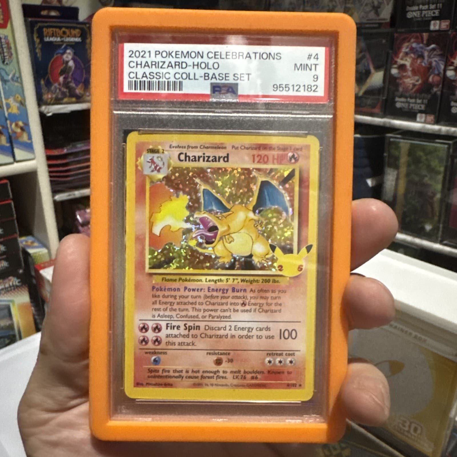 The Pokémon Company Charizard 4/102 Celebrations Classic Collection Holo PSA 9