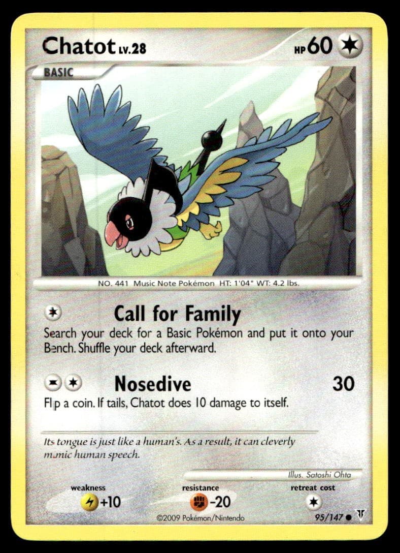 LP Chatot [Supreme Victors 95] Common Pokemon TCG