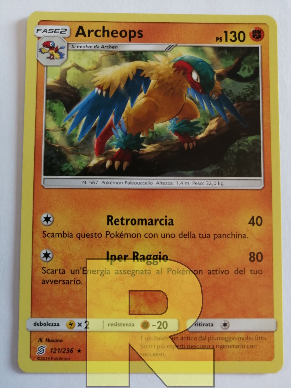 Archeops ® Sintonia Mentale 121/236 ® Rara ® Pokemon ® Italiano