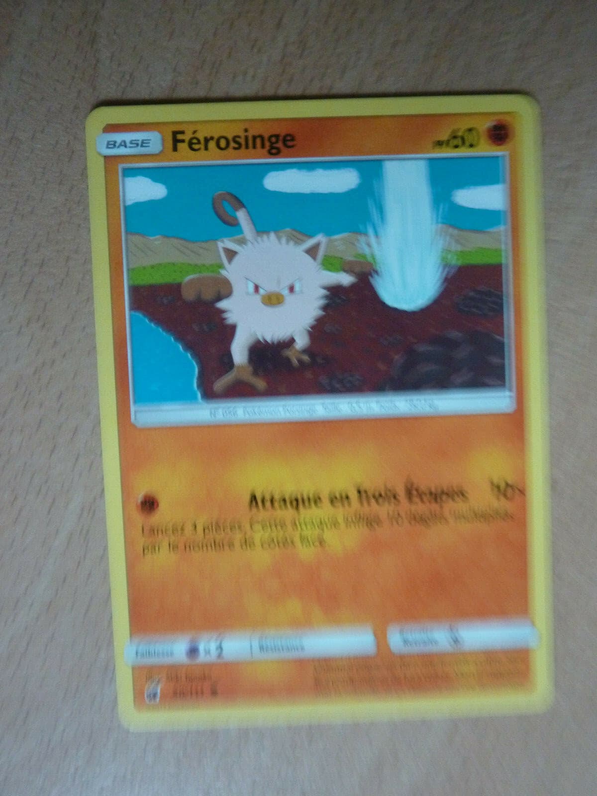 Carte Pokémon Férosinge 60 PV 50/111 (Invasion carmin)