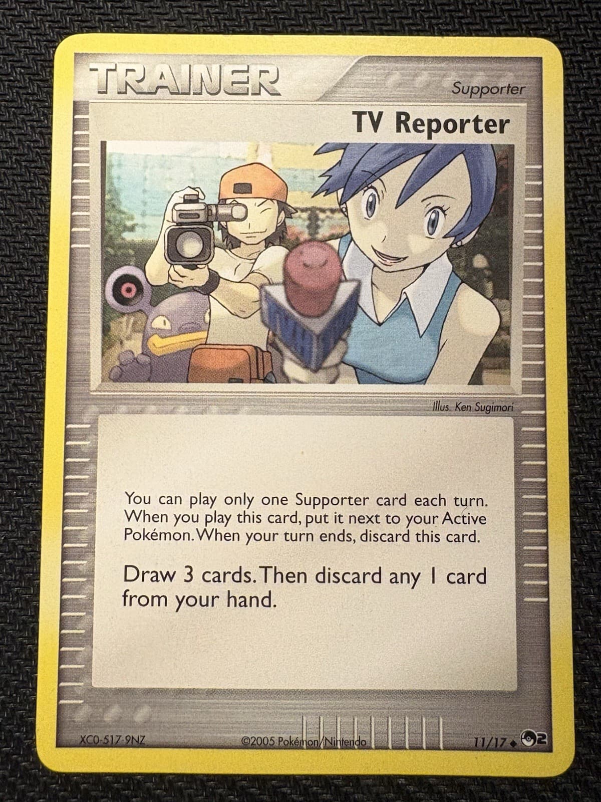 Pokémon TCG TV Reporter 11/17 POP Series 2 Promo Pack Near Mint NM League 2005