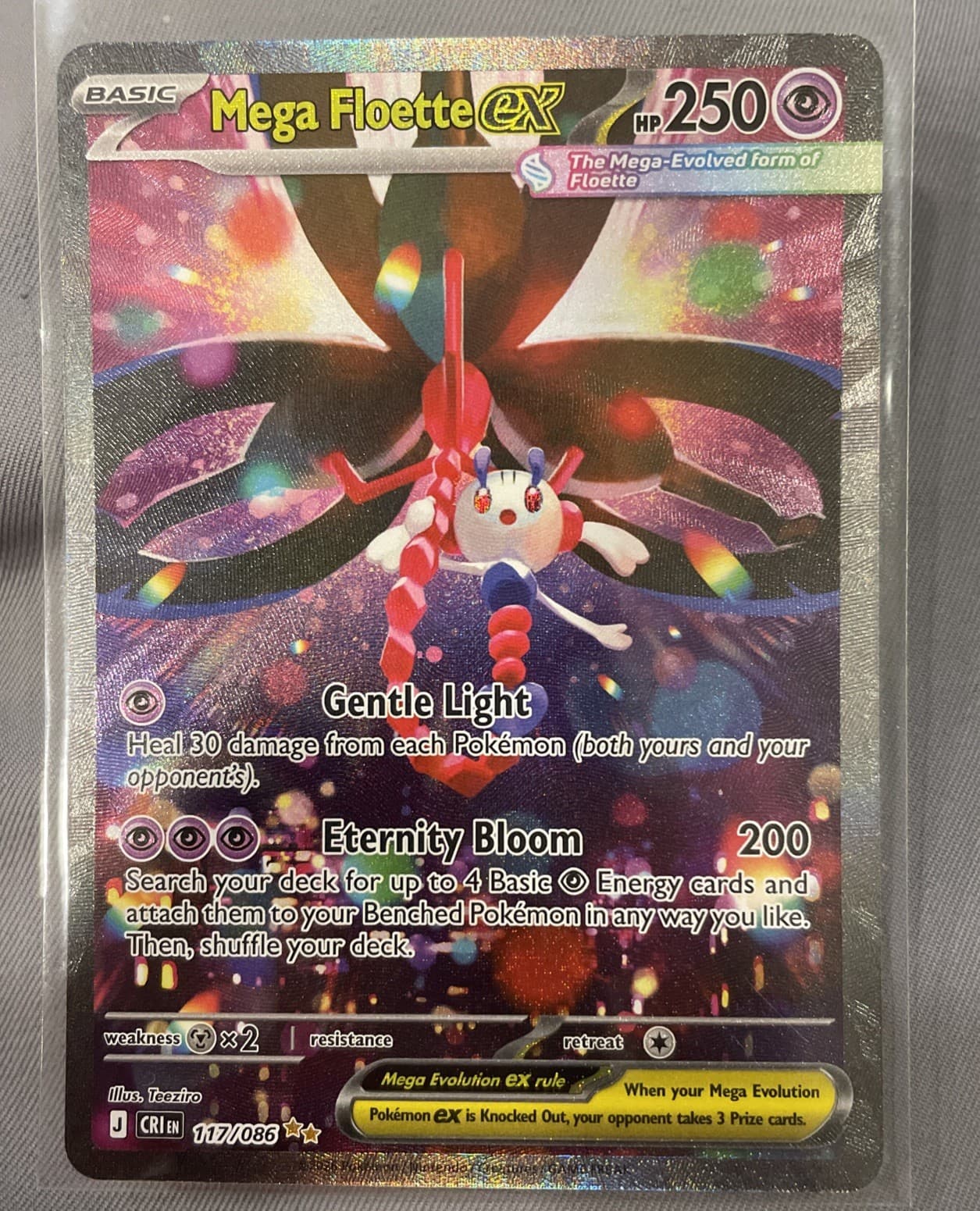 Mega Floette EX 117/086 SIR Chaos Rising Pokemon Trading Card Nm