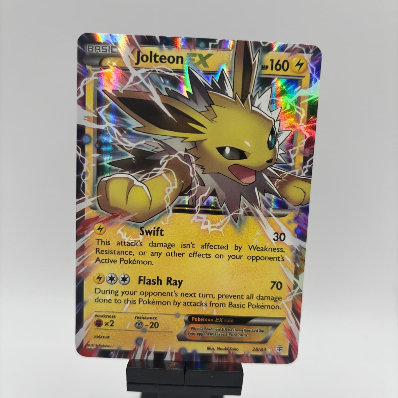 Jolteon EX 28/83 XY Generations Pokemon NM