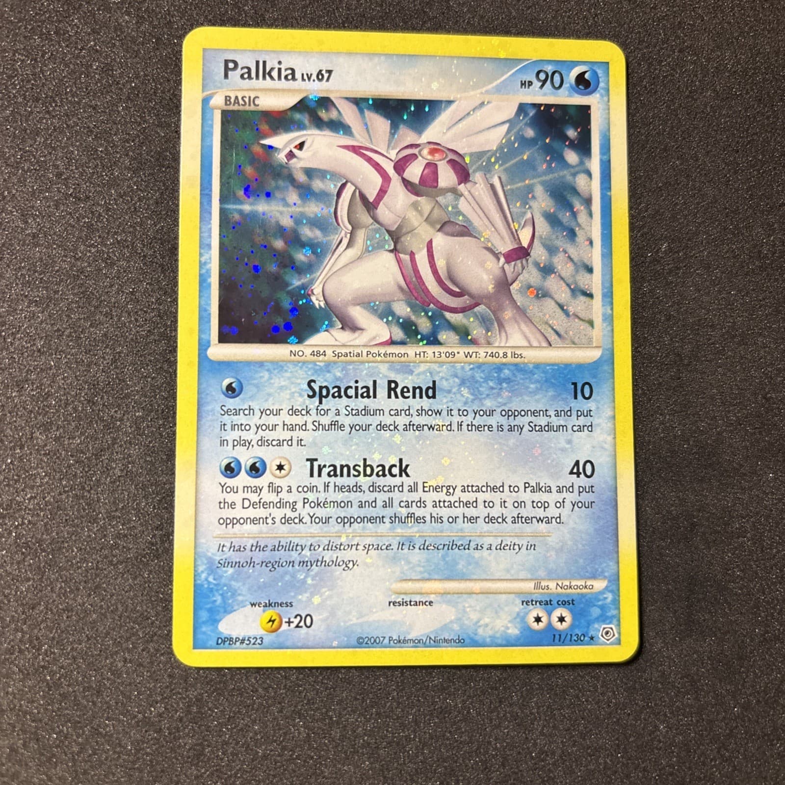 Palkia 11/130 SWIRL & BLEED Diamond & Pearl DP Holo Rare