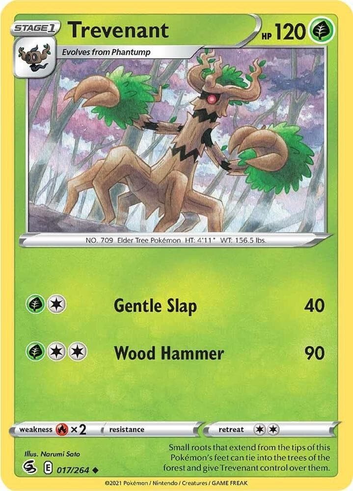 Trevenant 17/264 Uncommon Fusion Strike Pokemon NM/LP