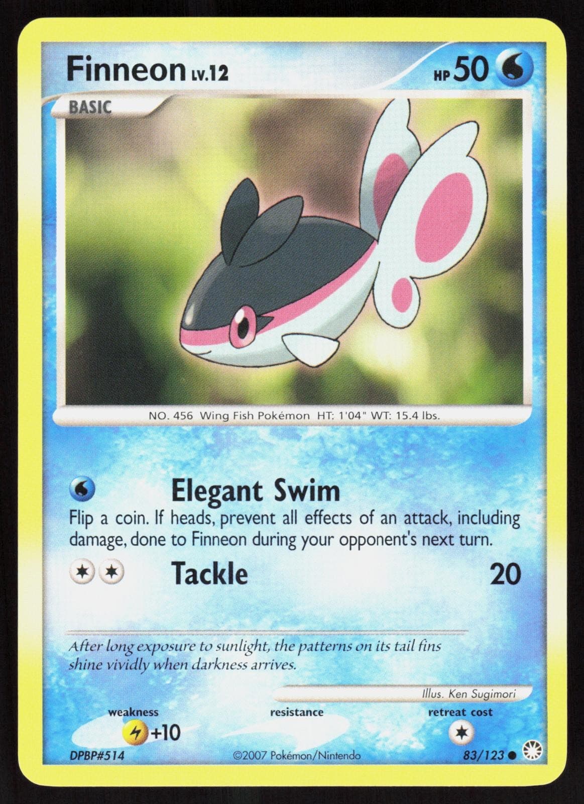 Finneon 83/123 - Pokemon Mysterious Treasures - Common - LP