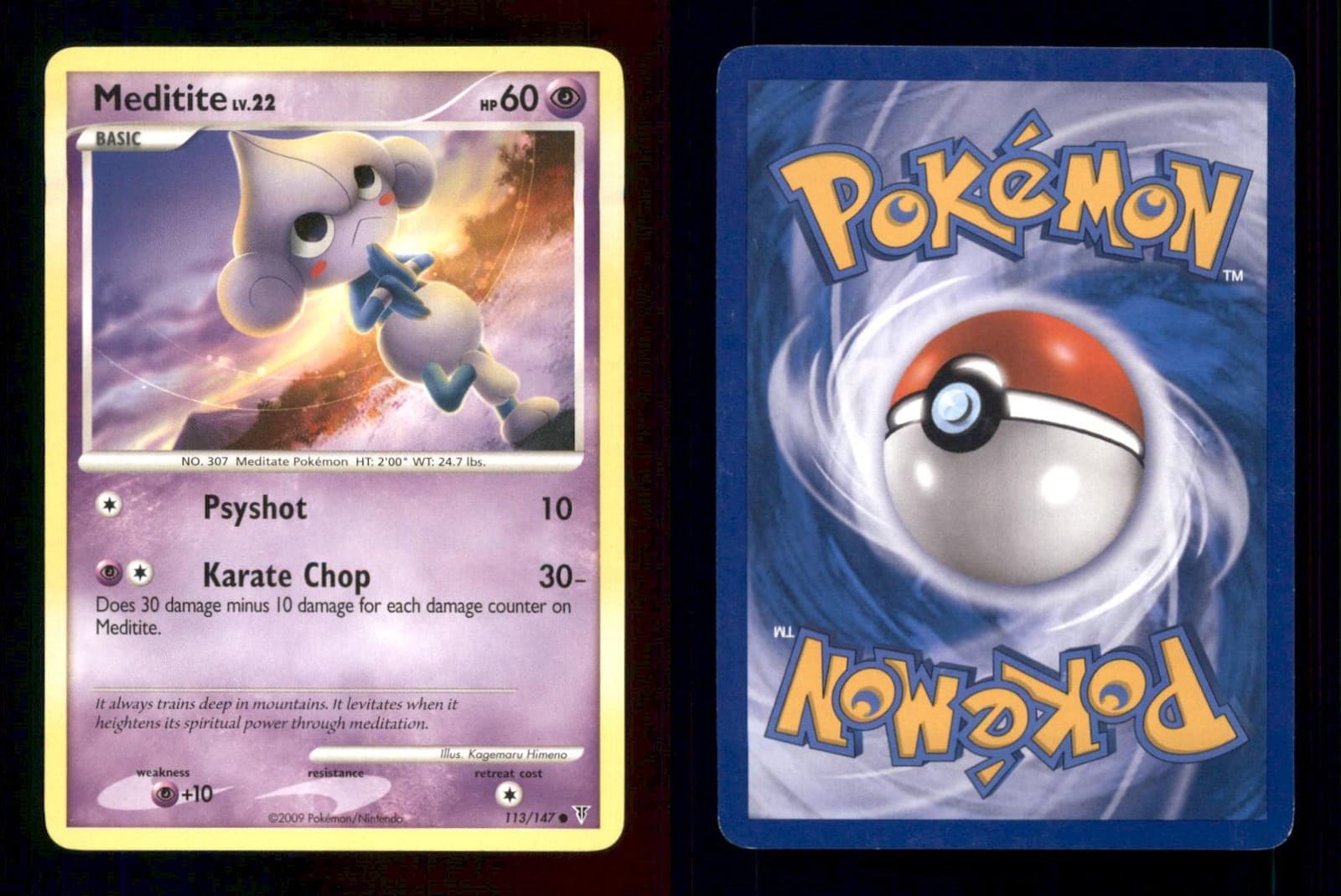 Meditite 113/147 C Supreme Victors Pokemon LP Himeno