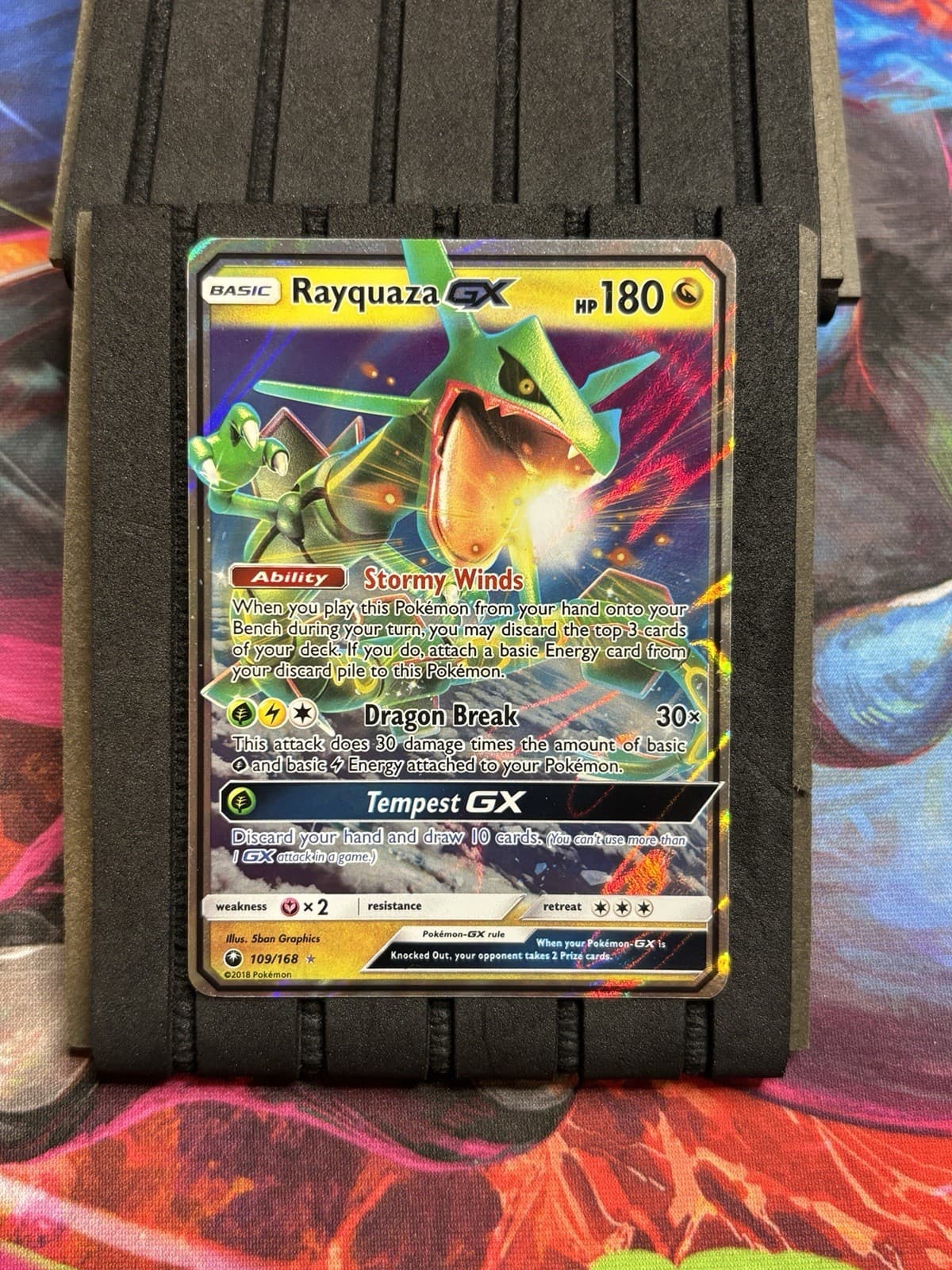 Pokemon TCG Rayquaza GX 109/168 Celestial Storm Holo Ultra Rare 180 HP