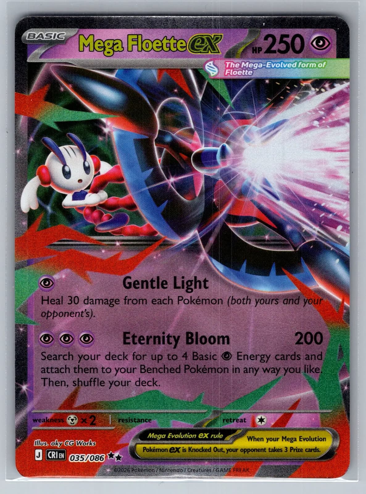 Mega Floette EX #35/86 2026 Chaos Rising Pokemon TCG