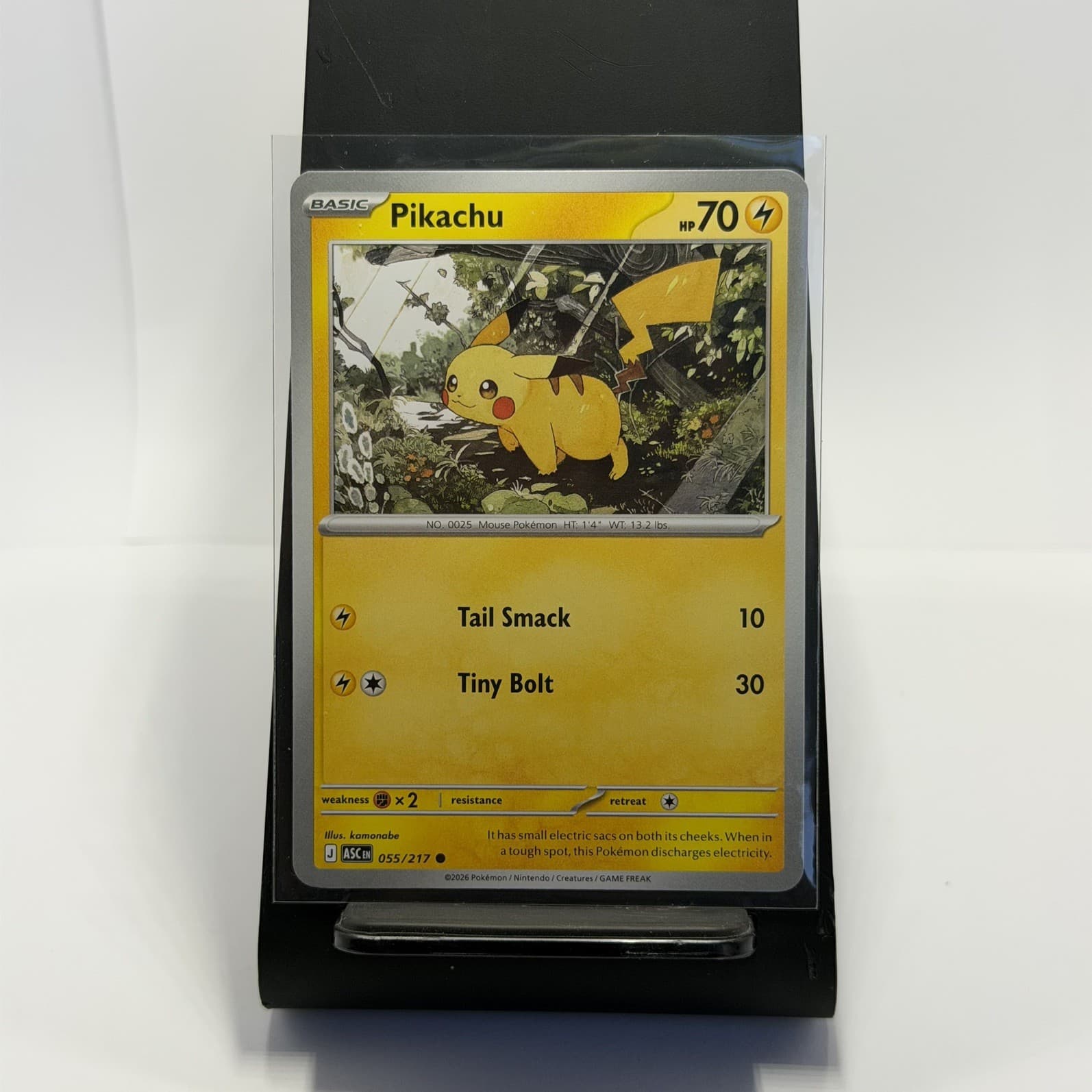 Pikachu 55/217 Common Pokemon Ascended Heroes NM