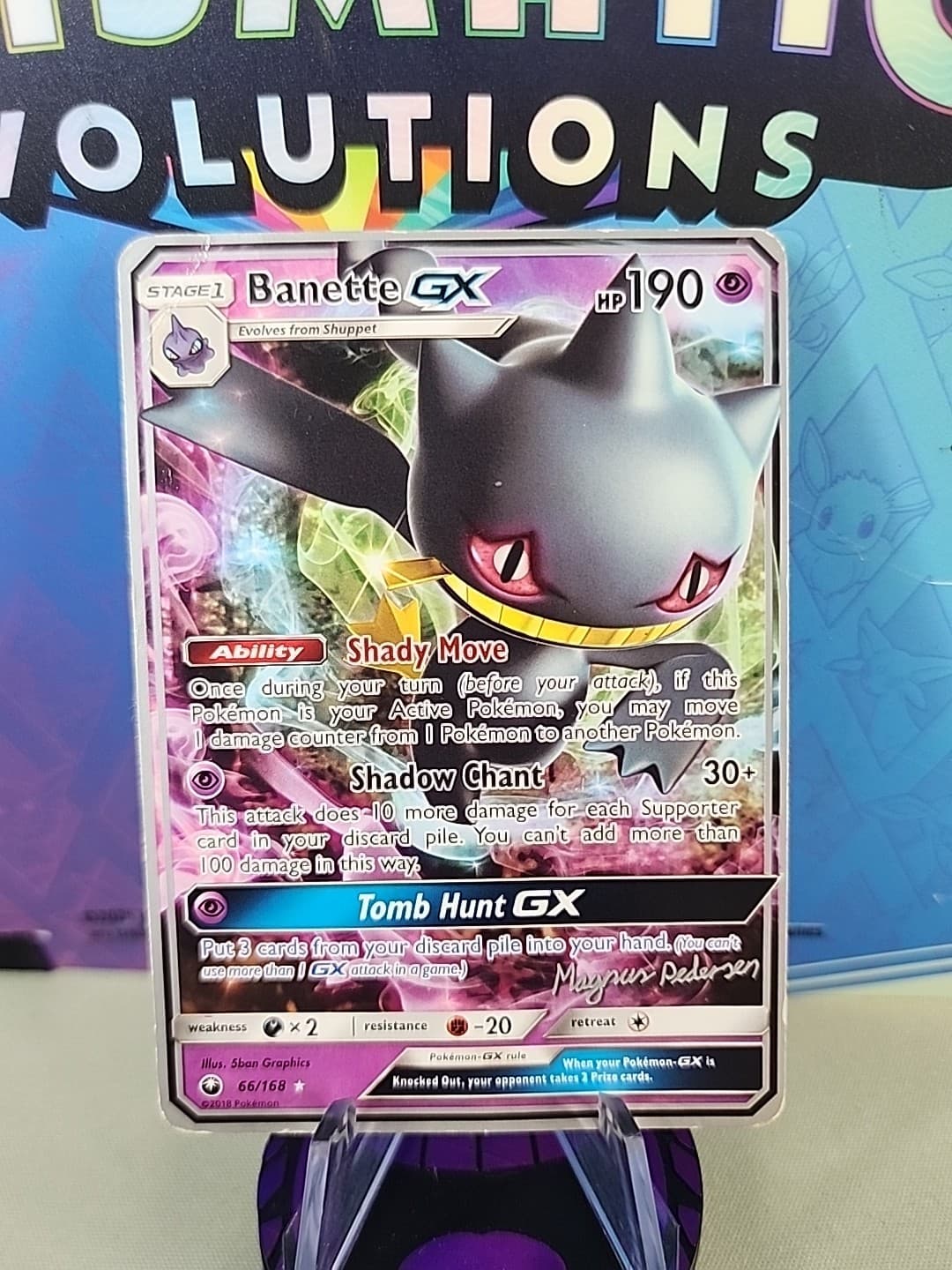 Banette GX Celestial Storm 66/168 Pokemon World Championships 2018 Mp 